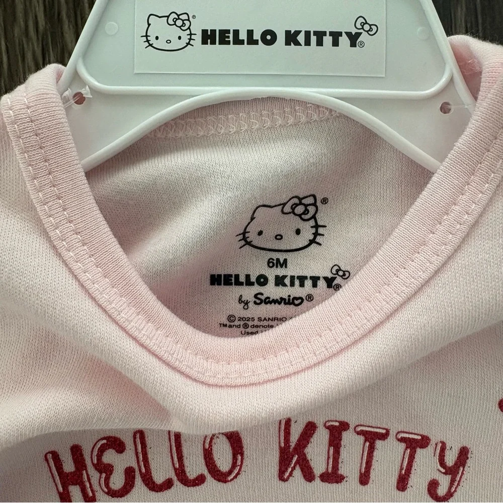 Hello Kitty Pink Valentine’s Baby Girl Sleeper